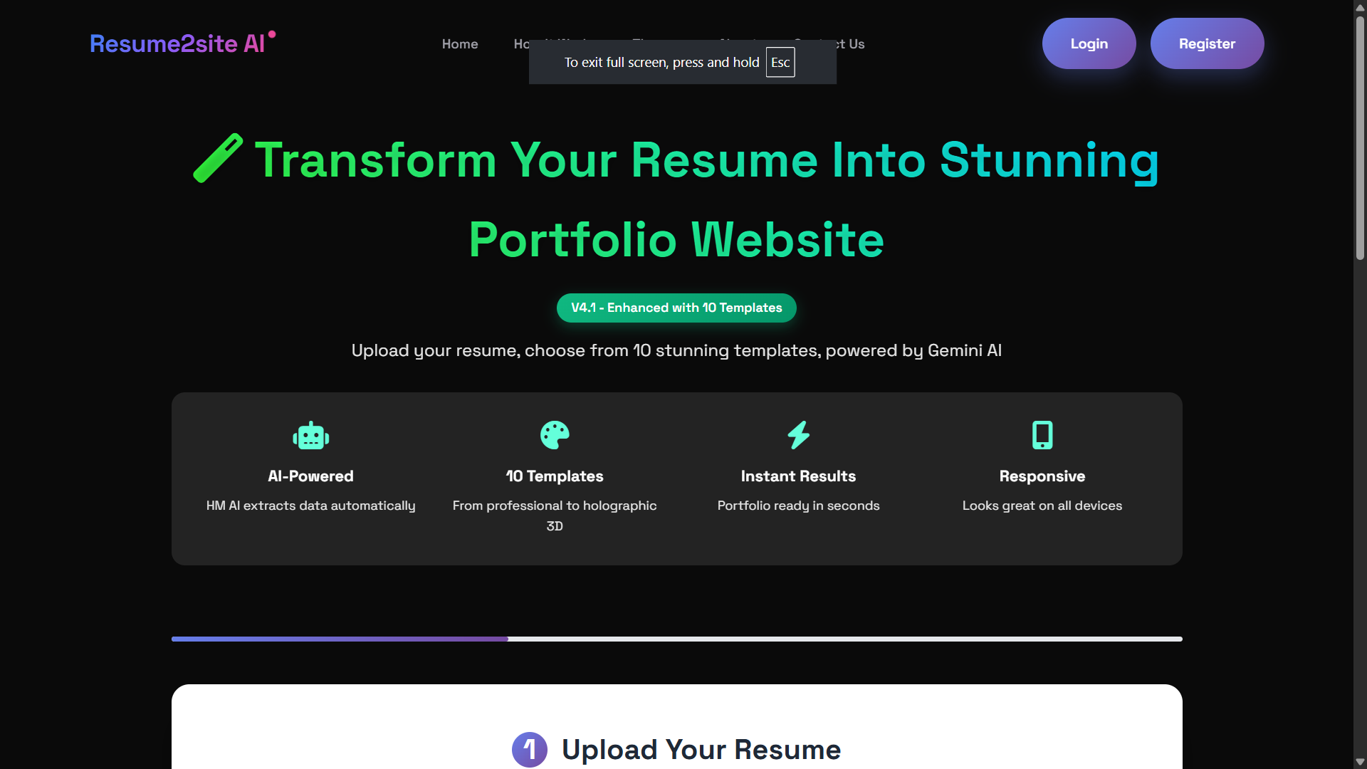 Resume to Portfolio AI