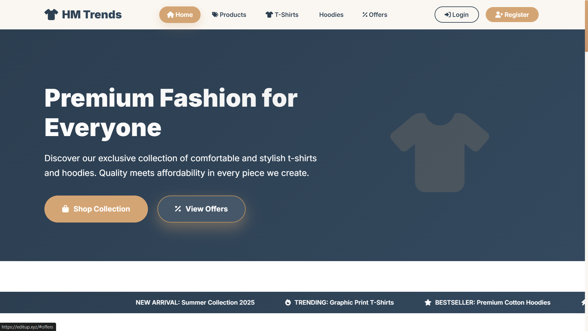 Clothing Brand Website